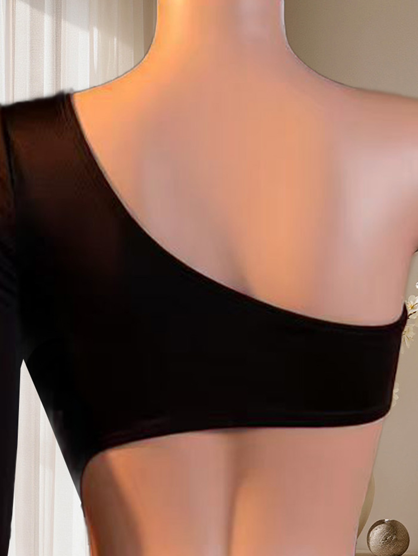 Women One Shoulder Long Sleeve - Lingerie ulasan dan harga
