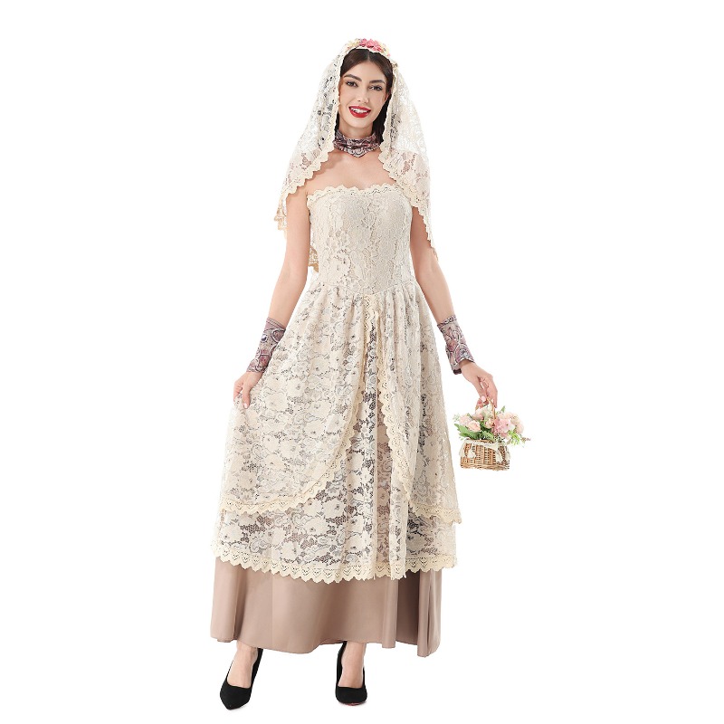 Women Vintage Lace Maxi Dress  - Dresses ulasan dan harga