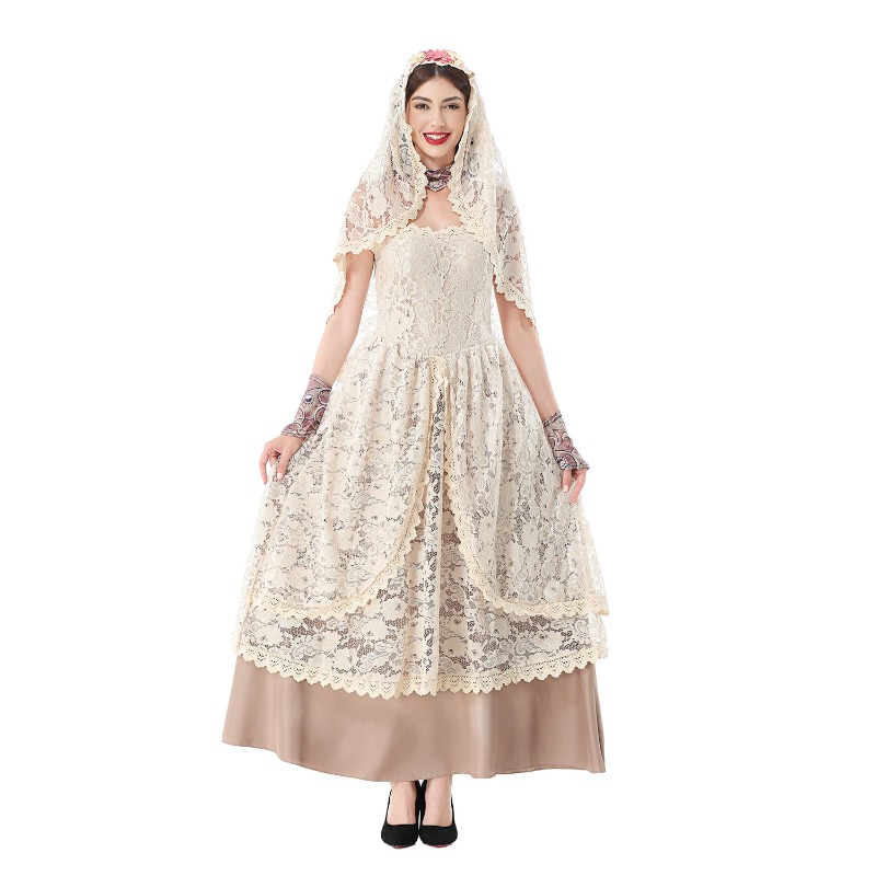 Women Vintage Lace Maxi Dress  - Dresses ulasan dan harga