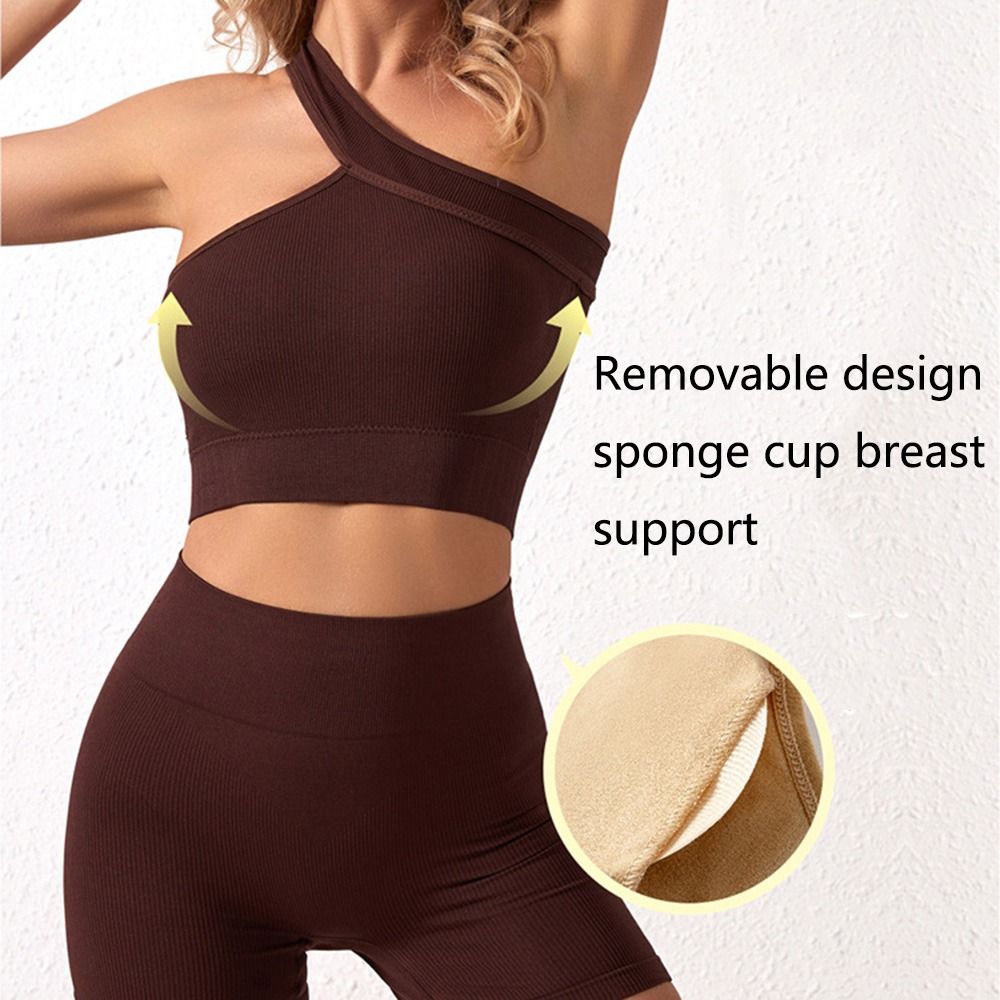 2Pcs Casual Seamless Women Wor - Seamless Ribbed Workout Tank Top ulasan dan harga