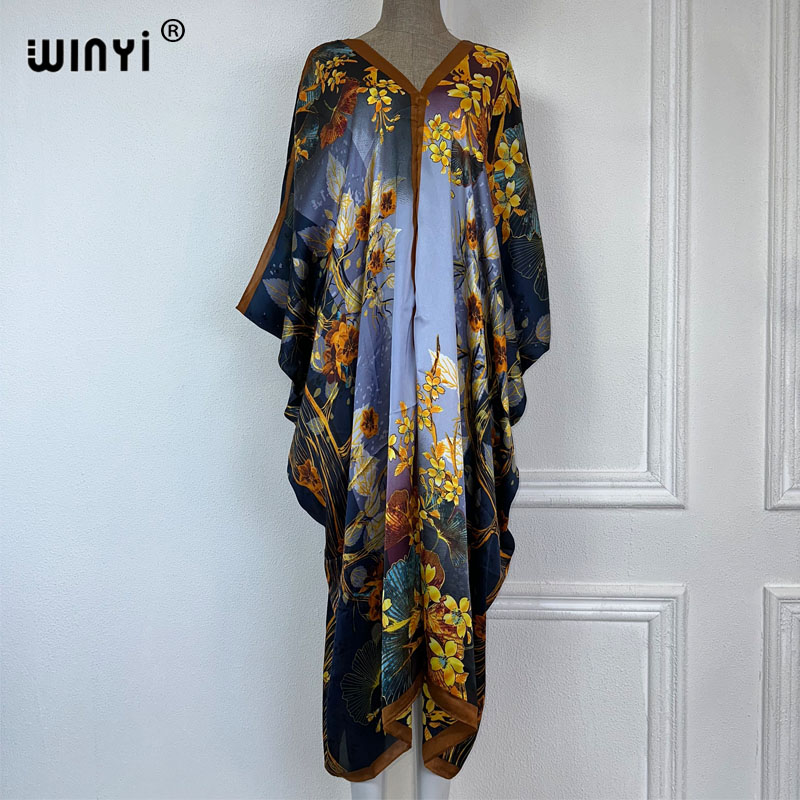 WINYI 2023 V-neck Africa Fashi - Boho Summer Beach Maxi Dress ulasan dan harga