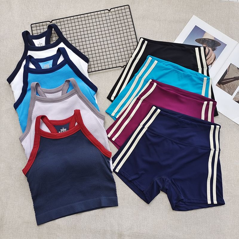 Women Ribbed Workout Sets 2 PC - Seamless Ribbed Workout Tank Top ulasan dan harga