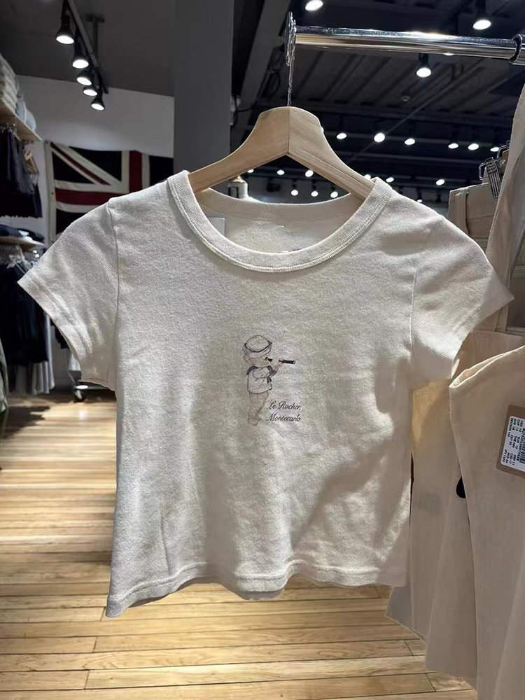Angel Baby Graphic Slim T-shir - Y2K Graphic Baby Tee Crop ulasan dan harga