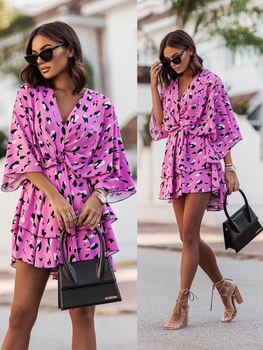 2024 New Summer Women's Mini S - French Vintage Floral Midi Dress ulasan dan harga